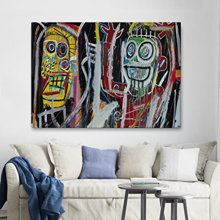 Jean Michel Basquiat, Boom Patmala Eseri Kanvas Tablo-5032