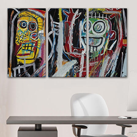 Jean Michel Basquiat, Boom Patmala Eseri Kanvas Tablo-5032