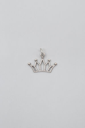 Taç Anahtarlık - Antik Gümüş Kaplama - Kadın Erkek