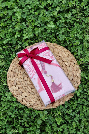 Hediyelik Pamuklu Seccade Seti S1004 Siyah