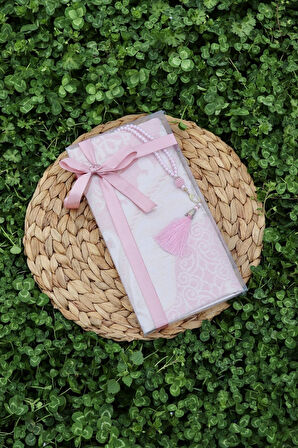 Hediyelik Pamuklu Seccade Seti S1004 Siyah