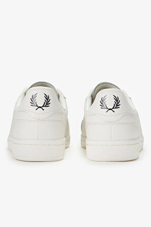 Fred Parry Erkek Beyaz Logo Detaylı Sneaker