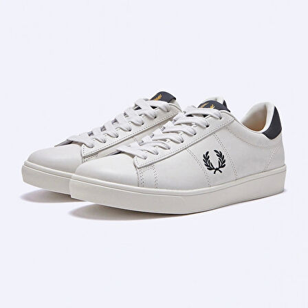 Fred Parry Erkek Beyaz Logo Detaylı Sneaker