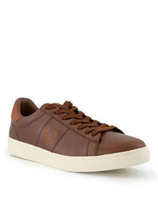 Fred Parry Erkek Kahverngi Logo Detaylı Sneaker