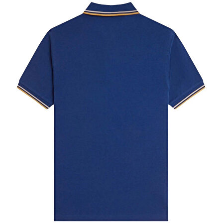 Fred Parry Erkek Mavi Polo Yaka T-shirt