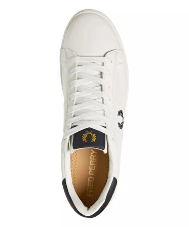 Fred Parry Erkek Beyaz Logo Detaylı Sneaker