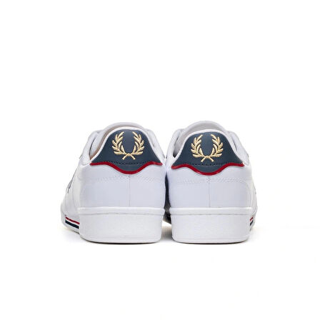 Fred Parry Erkek Beyaz Logo Detaylı Sneaker