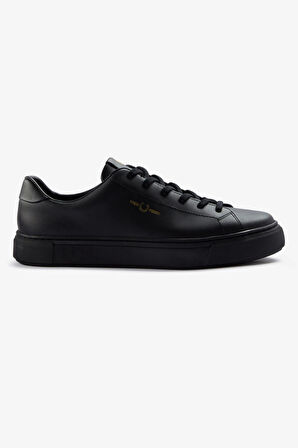 Fred Parry Erkek Siyah Logo Detaylı Sneaker