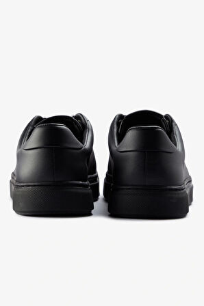 Fred Parry Erkek Siyah Logo Detaylı Sneaker