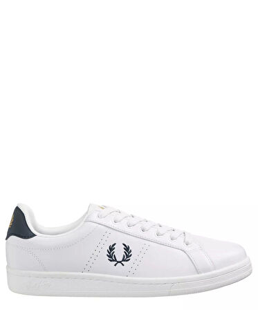 Fred Parry Erkek Beyaz Logo Detaylı Sneaker