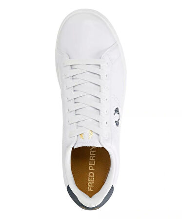 Fred Parry Erkek Beyaz Logo Detaylı Sneaker