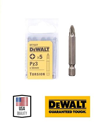 Dewalt Pz3x50mm Pozidriv Torsion Vidalama Ucu (5 Adet) DT7227