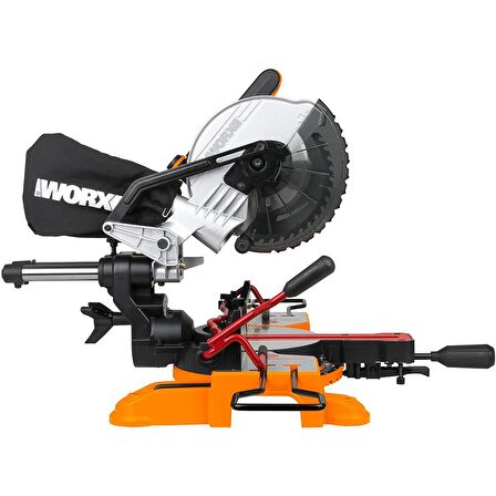 WORX WX845.9CB 20Volt/2.0Ah Li-ion Çift Akülü Şarjlı 216MM Profesyonel Kızaklı Gönye Kesme