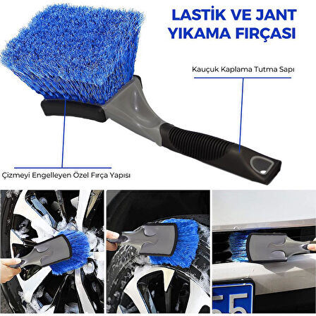 Michelin MC3509 Oto Lastik ve Jant Yıkama Fırçası