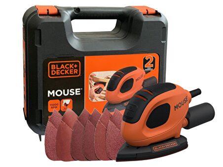 Black+Decker BEW230K 55Watt Mouse™ Çok Amaçlı Zımpara