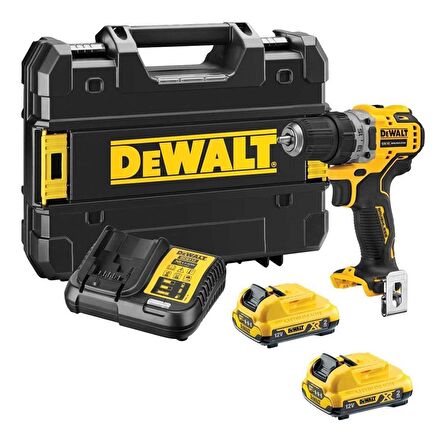 DEWALT ŞARJLI VİDALAMA MAKİNESİ COMPACT 12V 2AH KİT DCD701D2-QW