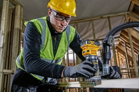 Dewalt DCW604N 18V XR Kömürsüz 8mm Çift Tabanlı Freze (Aküsüz)