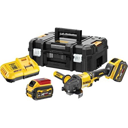 Dewalt DCG418T2 54V, 6Ah, 125mm, Flexvolt, Kömürsüz Taşlama