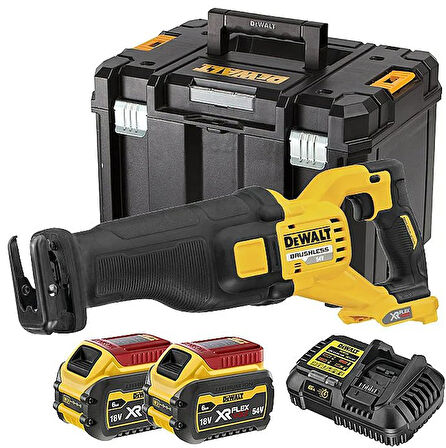 Dewalt DCS389T2 54V 6.0AH Li-Ion Çift Akülü Kömürsüz Tilki Kuyruğu Testere