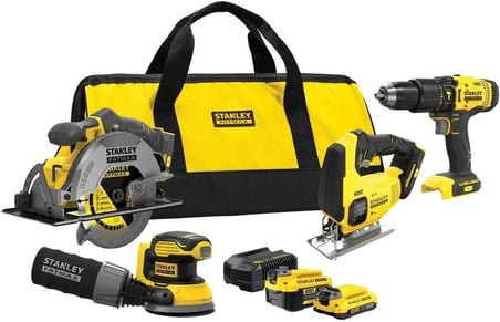 Stanley SFMCK412MDS-QW 4'lü Elektrikli El Aletleri Seti