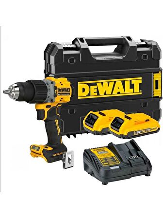 Dewalt DCD805D2T 18V 2.0AH Lı-Ion Kömürsüz Çift Akülü Darbeli Matkap