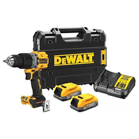 Dewalt DCD805E2T-QW 18v 2Ah Li-ion Darbeli Kömürsüz Çift Akülü Matkap