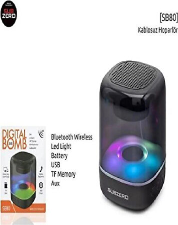 Subzero INNOVAR SB80 Bluetooth/Aux/Sd Müzik Kutusu