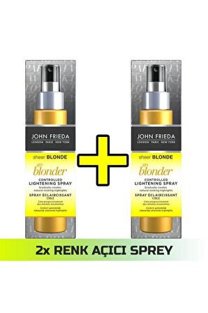 Sarı Saçlar İçin Renk Açıcı Sprey - Sheer Blonde Spray 100 ml x 2 Adet 50371561511221