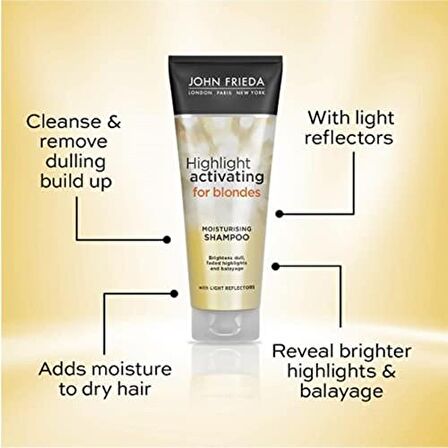 John Frieda Sheer Blonde Boyalı Saçlar İçin Renk Koruyucu Şampuan 250 ml