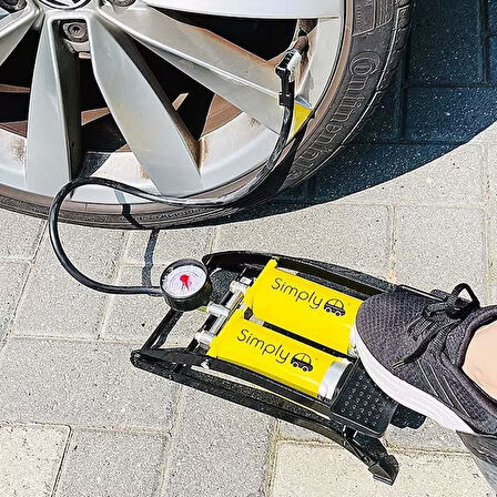 Simply Brands Basinç Göstergeli Çift Pistonlu Ayak Pompasi