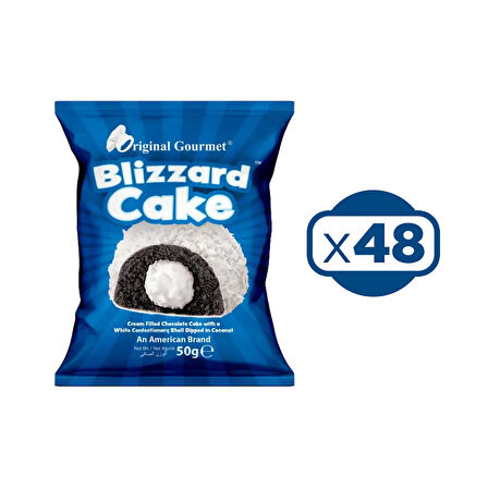 ORIGINAL GOURMET Blizzard Kek 50 gr x 48 Adet