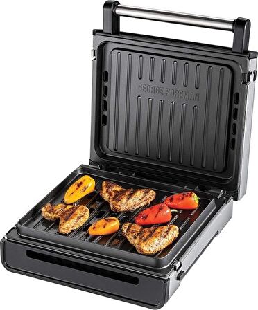 George Foreman GF-28000-56 Dumansız Izgara Tost Makinesi-ÇIKARILABİLİR PLAKA