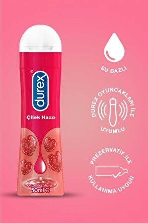 Play Kayganlaştırıcı Çilek 50 ml + Play Hisset Jel 50ml