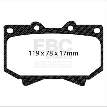 EBC Green Stuff LAND CRUİSER Fren Balatası DP61319