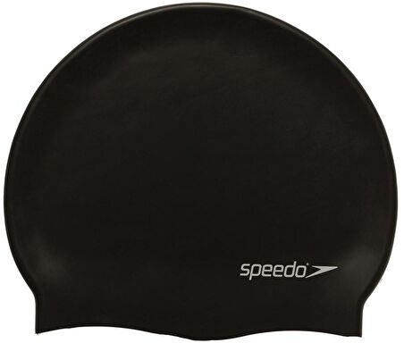 Speedo Plain Flat Silicone Black Unisex Bone