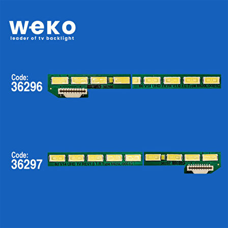 WKSET-5394 36296X1 36297X1 60 V14 UHD TV REV1.0 2 ADET LED BAR (78LED)