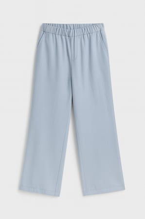 Kız Çocuk Pantolon Gabardin Geniş Paça Pantolon 4-11 Yaş
