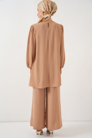 Ayrobin Tunik Pantolon Alt Üst Takım 6712 - Vizon