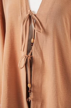 Kadın Ayrobin Kimono Pantolon İkili Takım 6739 - Bisküvi