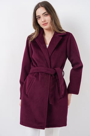 Kadın Kuşaklı Kaban 9171 - Bordo