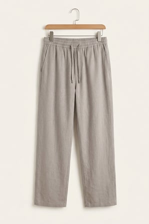 Erkek Rahat Keten Pantolon 30118 - Taş