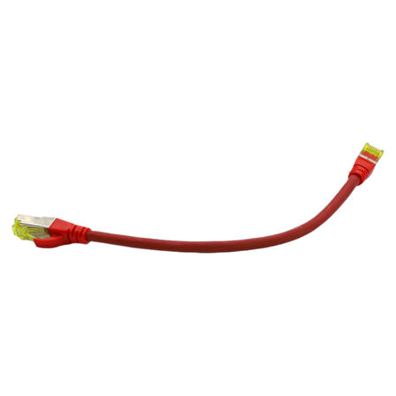 DIGITUS CAT6A S-FTP PATCH CORD 0,25 MT RED (10'LU PAKET)