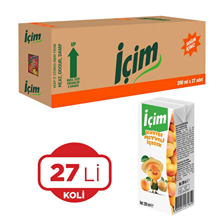 İçim Meyve Suyu Kayısı 200 Ml x 27 Adet