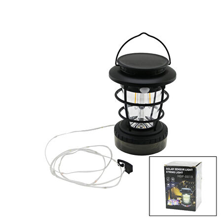 2İN1=FANUS KAMP-BAHÇE FENER - RGB ŞERİT LED 10MTS OLAR - ŞARJLI SENSÖRLÜ LED MAKARALI (5042)