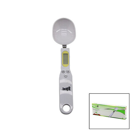 KAŞIKLI  DİJİTAL HASSAS MUTFAK TERAZİSİ 300GR / 0.1GR LCD EKRAN DARA FONKSİYONU PİLLİ=1-CR2032 TF-1252 (5042)
