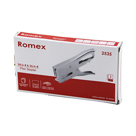 PENSE MODEL ÇELİK ZIMBA MAKİNESİ 24 /6-8 - 26 /6-8  56MM 100-150PCS TEL HAZNE 2-45 SAYFA= 80GR (5042)