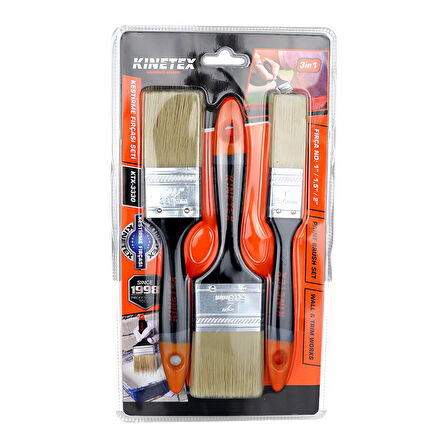 3 PCS - NO:1 İNÇ / 1.5 İNÇ / 2 İNÇ  KESTİRME FIRÇA SET (5042)