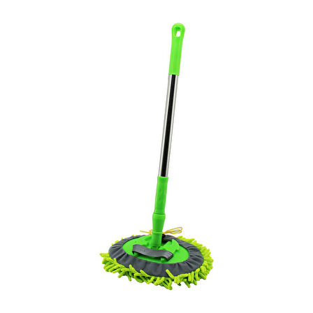 25CM - OVAL   MAKARNA  MOP RENKLİ MİKROFİBER  180° HAREKETLİ - UZAYAN METAL SAPLI= 54--90CM (5042)