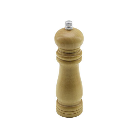 KÜÇÜK= ÇAP: 4.5CM - UZUNLUK: 15CM AHŞAP TUZ - BAHARAT ÖĞÜTÜCÜ (5042)