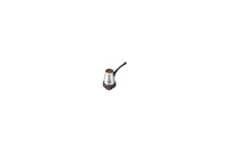 ÇELİK ELEKTRİKLİ CEZVE TÜRK KAHVE MAKİNESİ - 5FİNCAN=400ML KABLOSUZ KULLANIM- 360°DÖNER 700W SCM-2957 (5042)